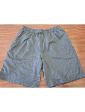 Academy LTD Mens 2XL Gray Athletic Shorts Elastic Waist Training Gym Activewear